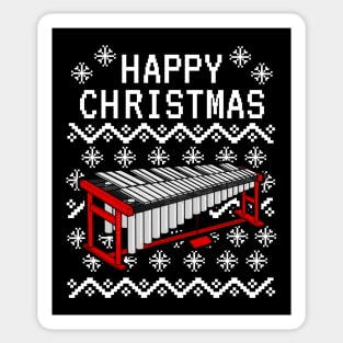 Vibraphone Ugly Christmas Vibraphonist Musician Xmas 2022 Sticker